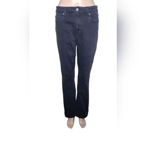 Pistola Revolve women's black cotton flare bottom mid - rise Jean pants Size 30